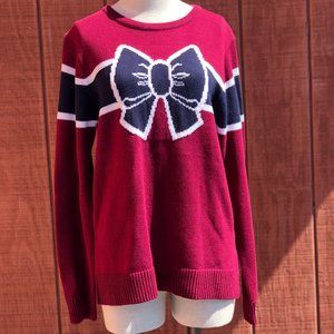 Lauren James Adaline Sweater - Burgundy/Navy/White